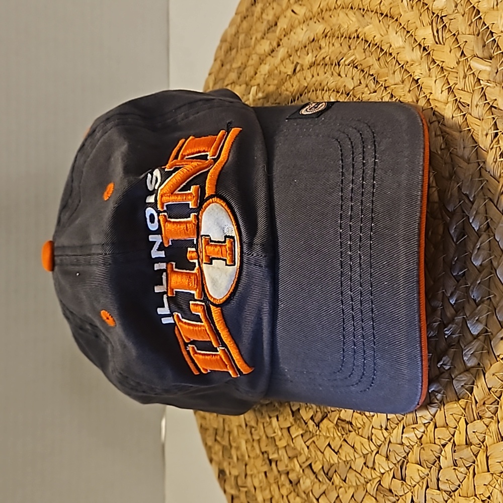 Top of the World | Men's Blue Orange Baseball Cap Stitch University of Illinois